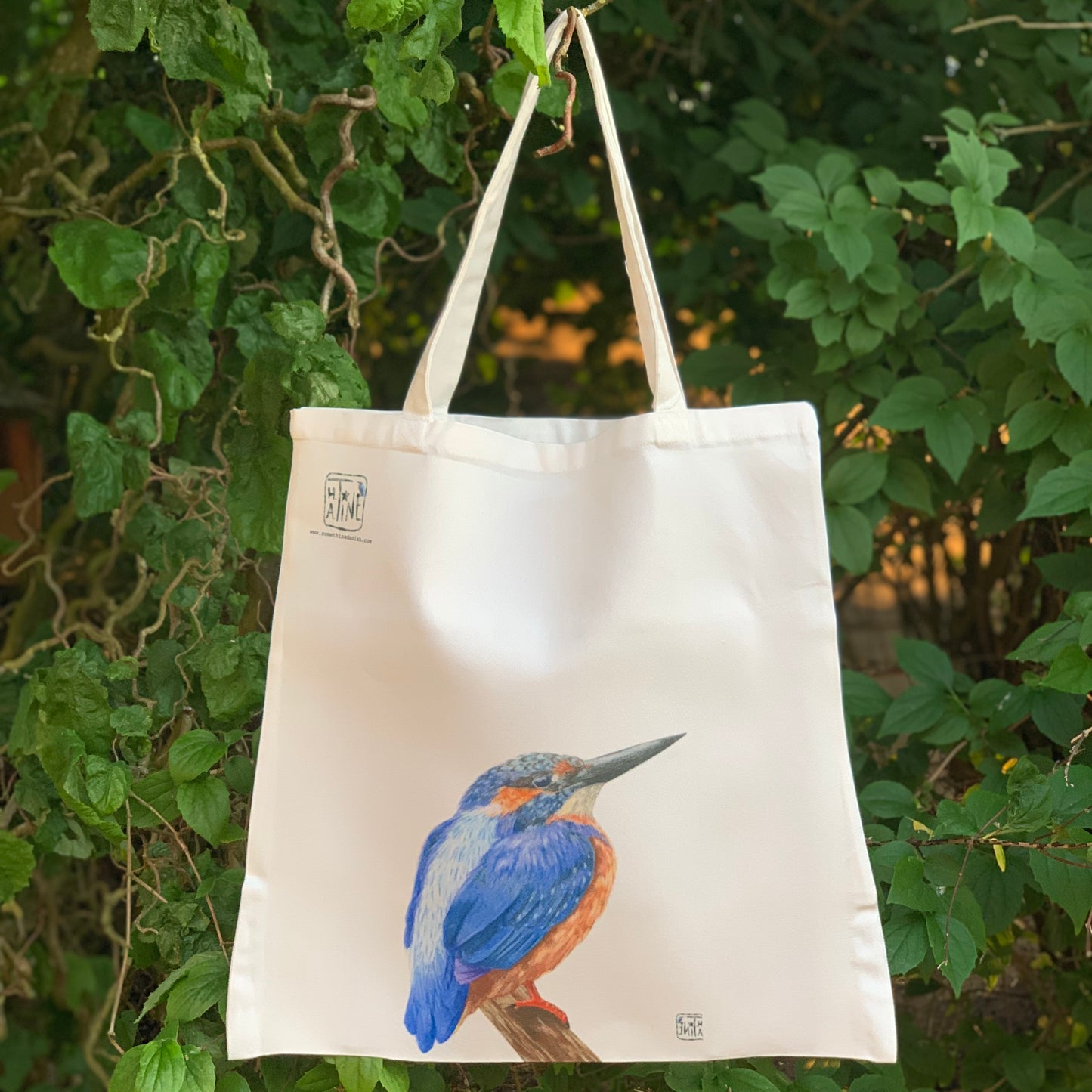Isfugl net // Kingfisher tote bag